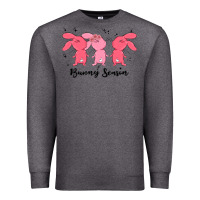 Charcoal Heather easter bunny Premium Sweatshirt - MaliasSmallBusiness