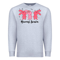 Heather Grey easter bunny Premium Sweatshirt - MaliasSmallBusiness