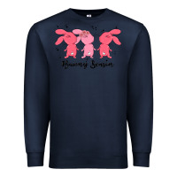 Navy easter bunny Premium Sweatshirt - MaliasSmallBusiness