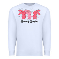White easter bunny Premium Sweatshirt - MaliasSmallBusiness