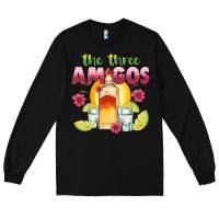 Black the three amigos Long Sleeve Tee - JahusDesignShop