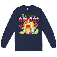 Navy the three amigos Long Sleeve Tee - JahusDesignShop