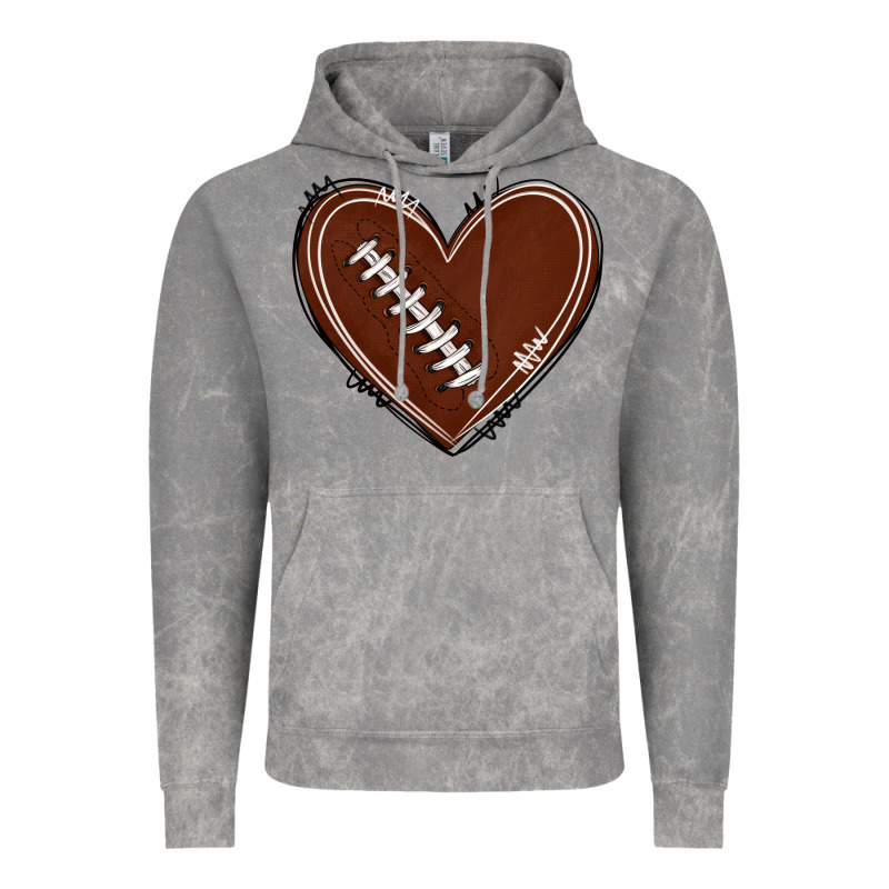 American Football Heart Vintage Hoodie by texasbilliewilder | Teevron
