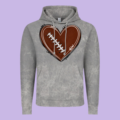 Vintage Hoodie american football heart
