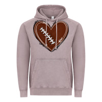 Vintage Zinc american football heart Vintage Hoodie - texasbilliewilder