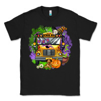 Black halloween school bus Classic Tee - AdoDesignShop