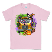 Bubblegum Pink halloween school bus Classic Tee - AdoDesignShop