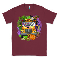 Burgundy halloween school bus Classic Tee - AdoDesignShop