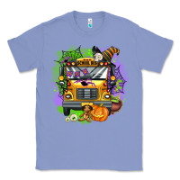 Colony Blue halloween school bus Classic Tee - AdoDesignShop