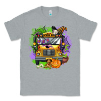 Heather Grey halloween school bus Classic Tee - AdoDesignShop