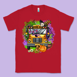 Halloween School Bus Classic Tee Designed By Adodesignshop