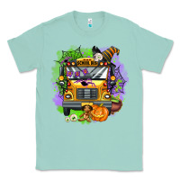 Seafoam halloween school bus Classic Tee - AdoDesignShop