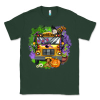 Sports Green halloween school bus Classic Tee - AdoDesignShop