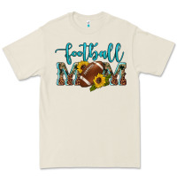 Bone western leopard camouflage sunflowers  glitter mom football Premium Tee - Artiststas