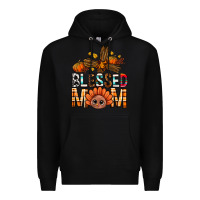 Black Western Blessed Mom With Cross Premium Hoodie - BundleAndBundleShop