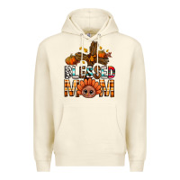 Sandshell Western Blessed Mom With Cross Premium Hoodie - BundleAndBundleShop
