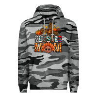 Slate Camo Western Blessed Mom With Cross Premium Hoodie - BundleAndBundleShop