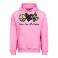 Fuchsia Pink mardi gras love peace Urban Hoodie - Bettercallsaul