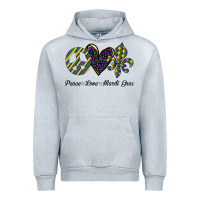 Heather Grey mardi gras love peace Urban Hoodie - Bettercallsaul
