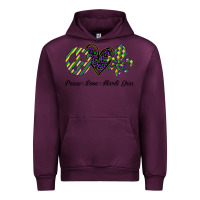 Mauve Wine mardi gras love peace Urban Hoodie - Bettercallsaul