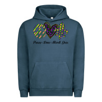 Pigment Midnight Navy mardi gras love peace Urban Hoodie - Bettercallsaul