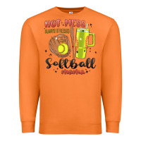 Carrot hot mess always stressed softball mama stanley cup Premium Sweatshirt - MaliasSmallBusiness
