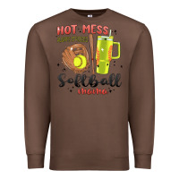 Chestnut hot mess always stressed softball mama stanley cup Premium Sweatshirt - MaliasSmallBusiness