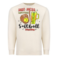 Sandshell hot mess always stressed softball mama stanley cup Premium Sweatshirt - MaliasSmallBusiness
