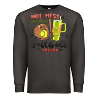 Smoke hot mess always stressed softball mama stanley cup Premium Sweatshirt - MaliasSmallBusiness
