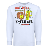 White hot mess always stressed softball mama stanley cup Premium Sweatshirt - MaliasSmallBusiness