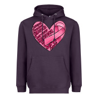 Plum heart breast cancer Heavyweight Hoodie - MaliasSmallBusiness