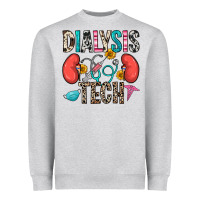 Heather Grey dialysis tech Heavyweight Sweatshirt - Zillion Design Studio