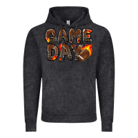 Vintage Black game day football leopard Vintage Hoodie - Zillion Design Studio