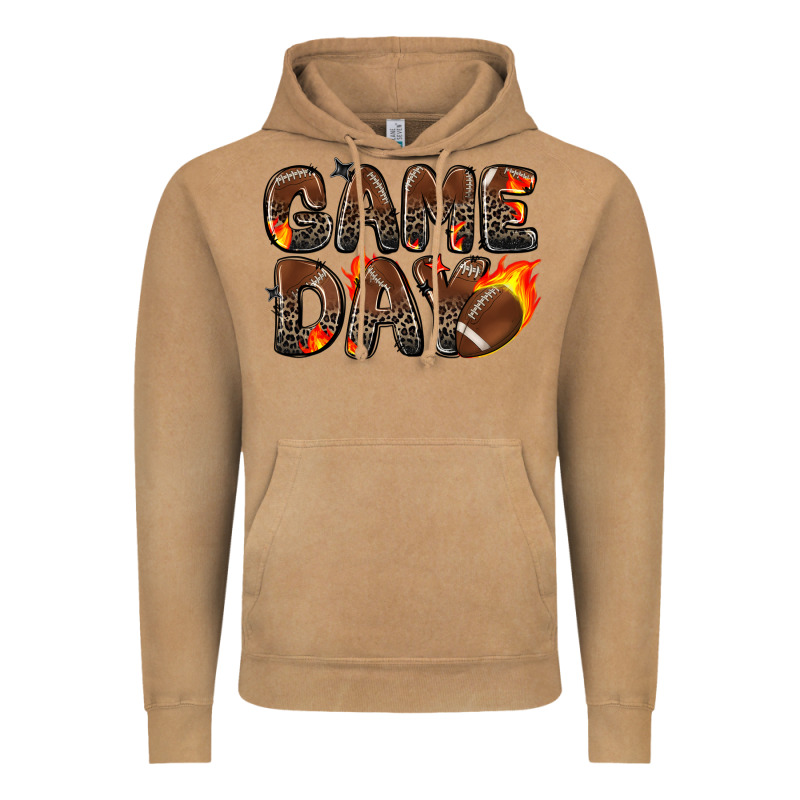 Game Day Football Leopard Vintage Hoodie by Zillion Design Studio | Teevron
