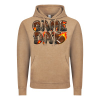 Vintage Coffee game day football leopard Vintage Hoodie - Zillion Design Studio