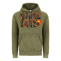 Vintage Olive game day football leopard Vintage Hoodie - Zillion Design Studio
