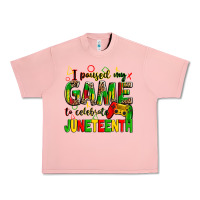 Salmon I paused my game to celebrate Juneteenth Urban Heavy Tee - Zillion Design Studio