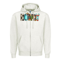 Oatmeal Heather howdy Zipper Hoodie - JahusDesignShop