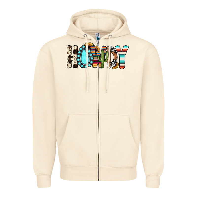 Howdy Zipper Hoodie by JahusDesignShop | Teevron