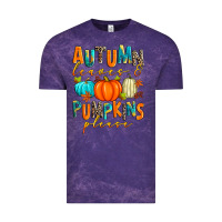 Cloud Purple autumn leaves and pumpkins please Vintage Tee - Zillion Design Studio
