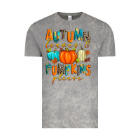 Autumn Leaves And Pumpkins Please Vintage Tee | Teevron