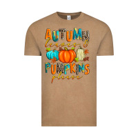 Vintage Coffee autumn leaves and pumpkins please Vintage Tee - Zillion Design Studio