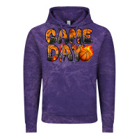 Cloud Purple game day basketball leopard Vintage Hoodie - Zillion Design Studio