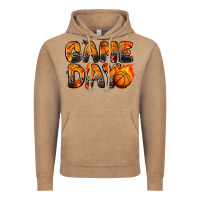 Vintage Coffee game day basketball leopard Vintage Hoodie - Zillion Design Studio