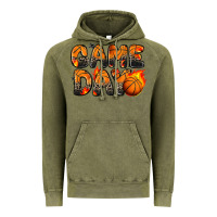Vintage Olive game day basketball leopard Vintage Hoodie - Zillion Design Studio