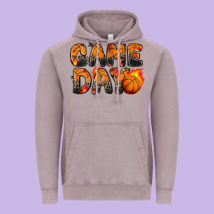 Game Day Basketball Leopard Vintage Hoodie Designed By Zillion Design Studio