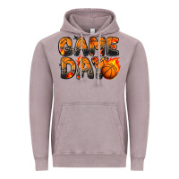 Vintage Zinc game day basketball leopard Vintage Hoodie - Zillion Design Studio