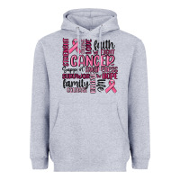 Heather Grey cancer awareness Heavyweight Hoodie - MaliasSmallBusiness