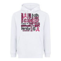 White cancer awareness Heavyweight Hoodie - MaliasSmallBusiness