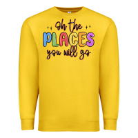 Lemon oh the places you will go Premium Sweatshirt - MaliasSmallBusiness